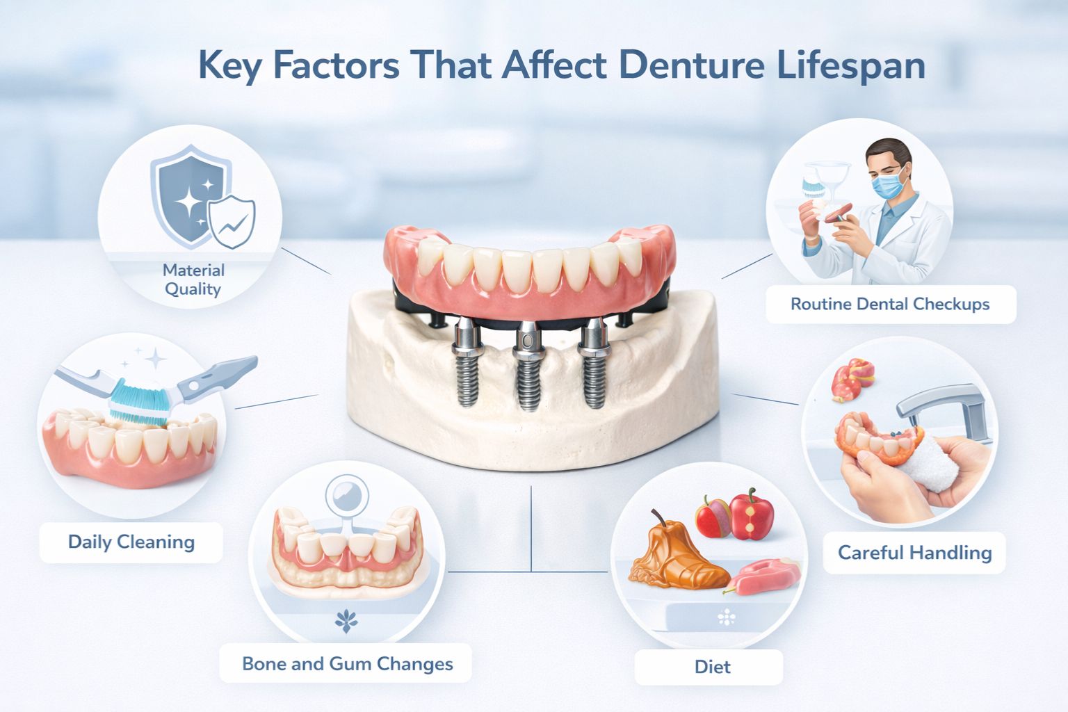 factors that affect denture lifespan