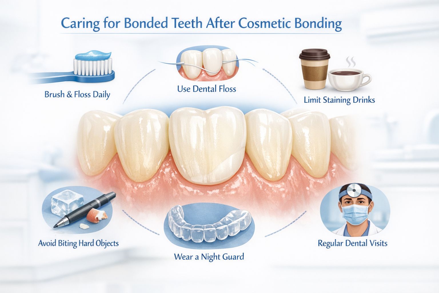 how to care for bonded teeth