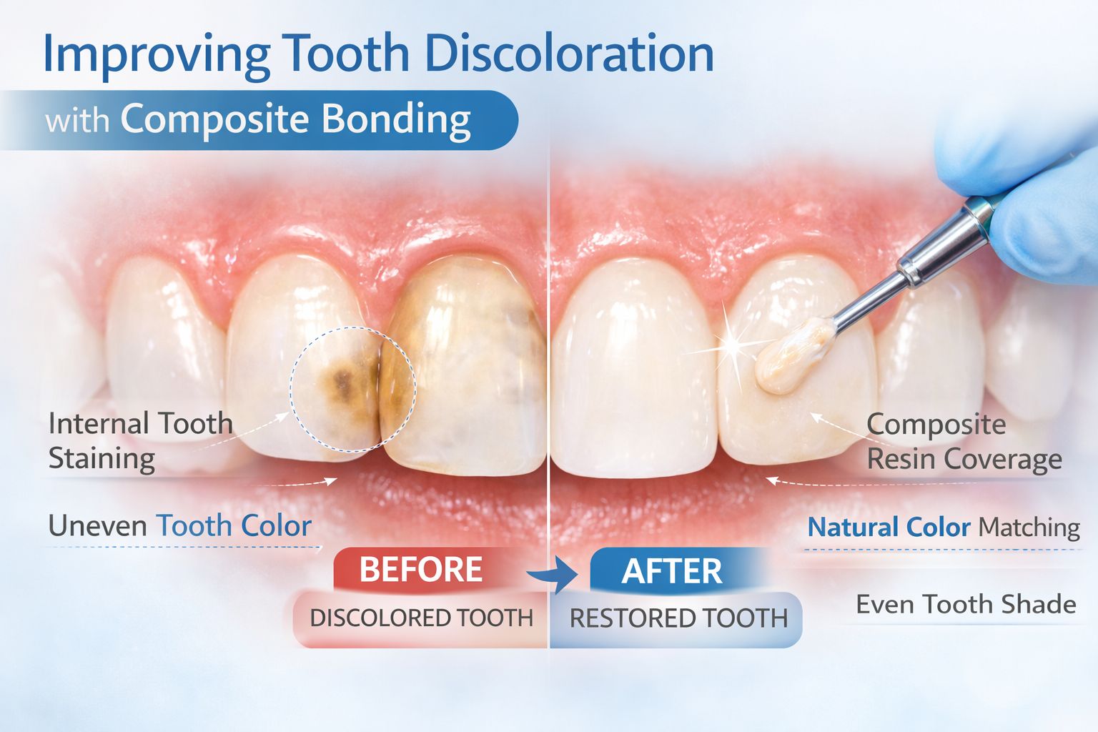 improving tooth discoloration