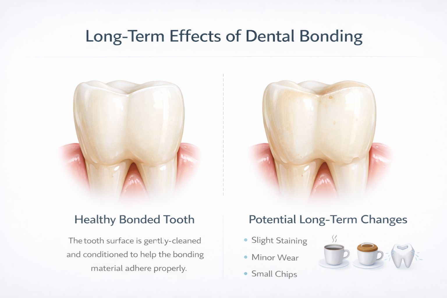long term effects of dental bonding