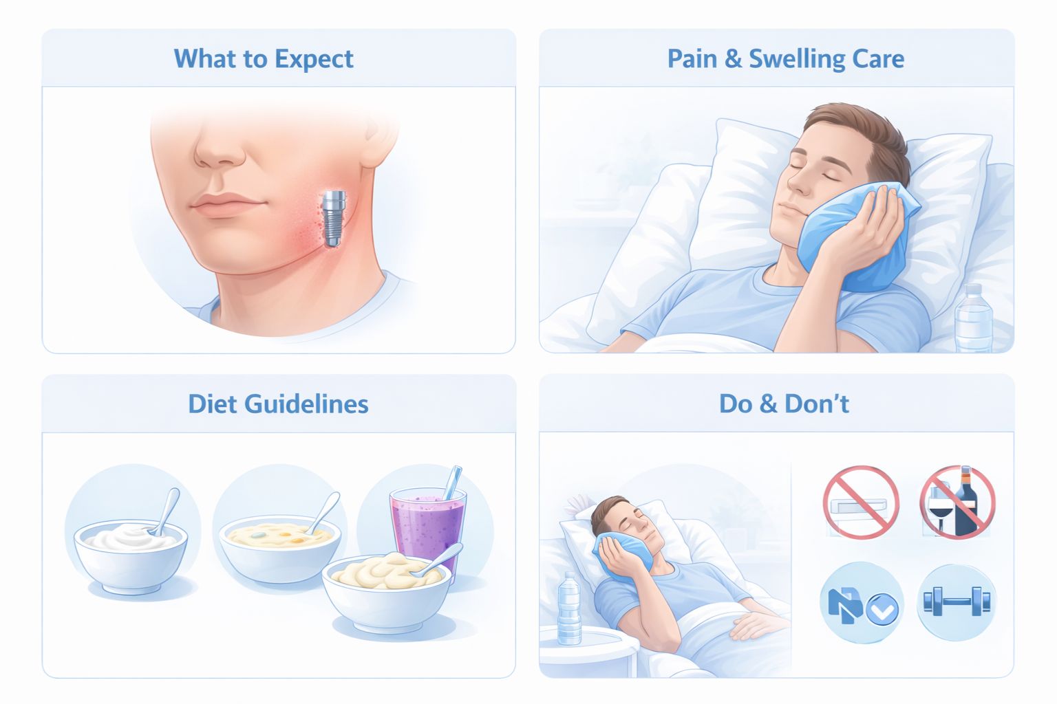week 1 dental implant recovery