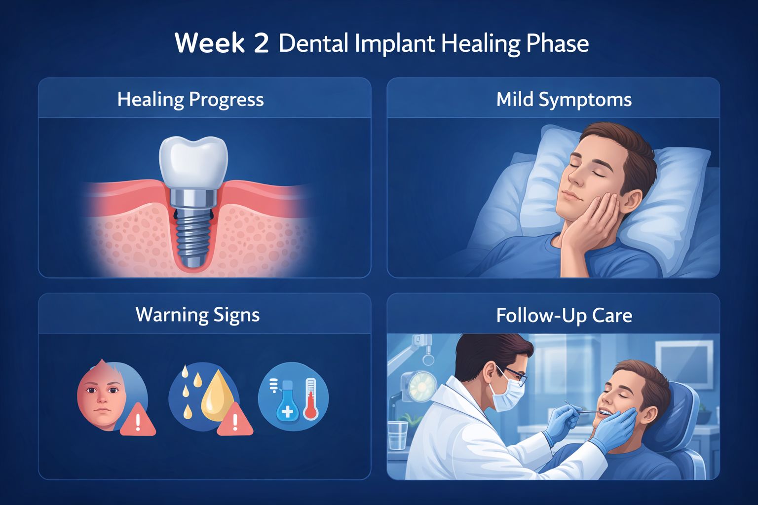 week 2 dental implant recovery